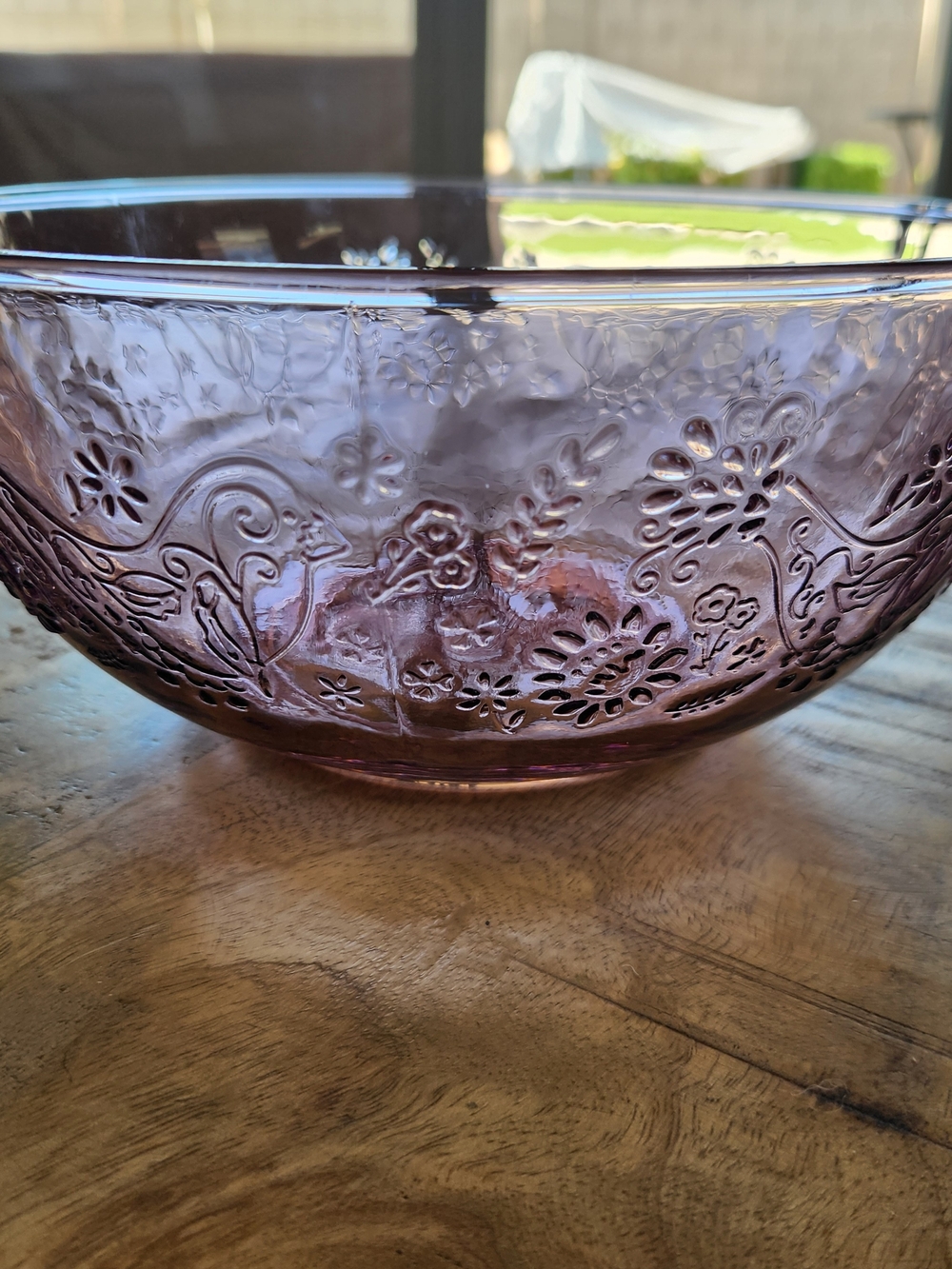 The Pioneer Woman Mazie Rose/Purple Large/Medium Glass Prep Bowls - Picture 3 of 12